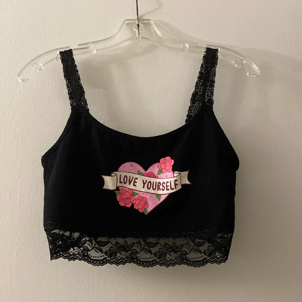 Love Yourself Lace Crop Top